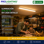 Tubo LED Estanco Canoa Plana Regleta Slim 60cm 18W Cálida