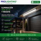 Tubo LED Estanco Canoa Plana Regleta Slim 60cm 18W Fría IP65