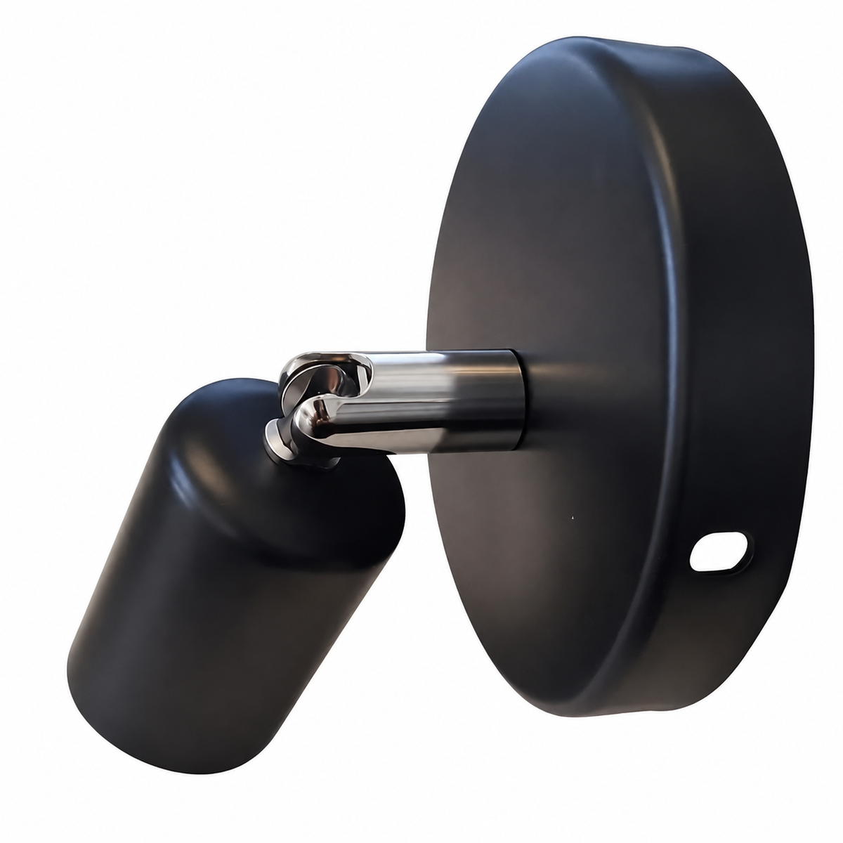 Aplique Muro Abatible Decorativo Para Ampolleta E27 Negro