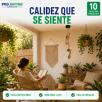Lampara Colgante Soga Doble Trenzada Yute Cañamo Base E27