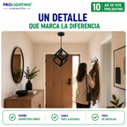 Lampara Colgante Cubo Metal Diseño Industrial Base E27