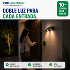Aplique LED Doble Haz Luz Arriba Abajo Exterior Decorativo