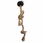 Lampara Colgante Soga Doble Trenzada Yute Cañamo Base E27