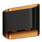Aplique led 4x1w negro na