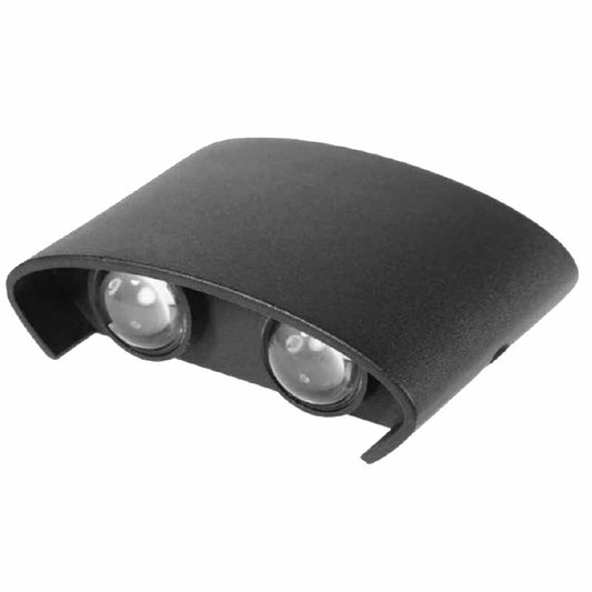 Aplique led 4x1w negro em