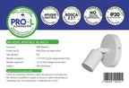 Aplique Muro Abatible Decorativo Para Ampolleta E27 Blanca
