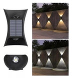 Luz Solar LED Decorativa Doble Foco Calida y Fria Exterior