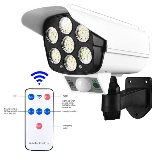Aplique led solar camara vigilancia
