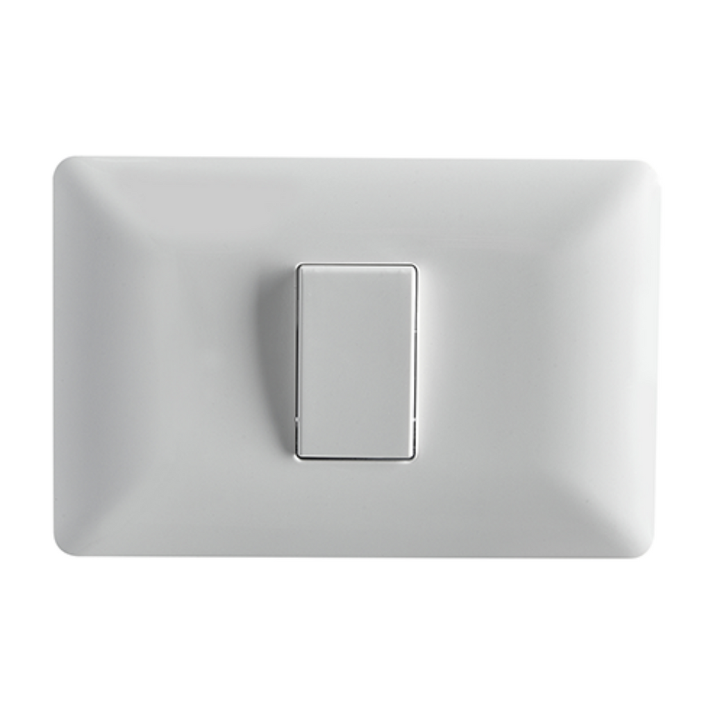 Interruptor Simple Embutido 9/12 10A Blanco Pared Muro