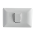 Interruptor Simple Embutido 9/12 10A Blanco Pared Muro