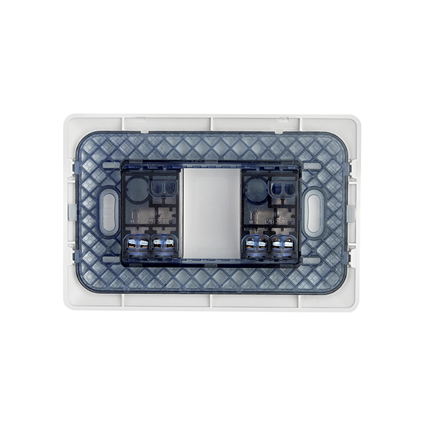 Interruptor Doble Embutido 9/15 10A Blanco Pared Muro