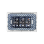 Interruptor Triple Embutido 9/32 10A Blanco Pared Muro