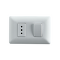 INTERRUPTOR SIMPLE (9/12) + ENCHUFE SIMPLE EMBUTIDO 10A 250V