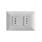 ENCHUFE DOBLE EMBUTIDO 10A 250V