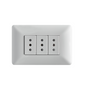 ENCHUFE TRIPLE EMBUTIDO 10A 250V
