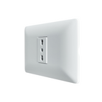 Enchufe Simple Bipaso Embutido 10/16A 250V Blanco Pared