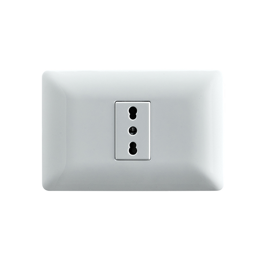 ENCHUFE SIMPLE BIPASO EMBUTIDO 10/16A 250V