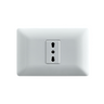 Enchufe Simple Bipaso Embutido 10/16A 250V Blanco Pared