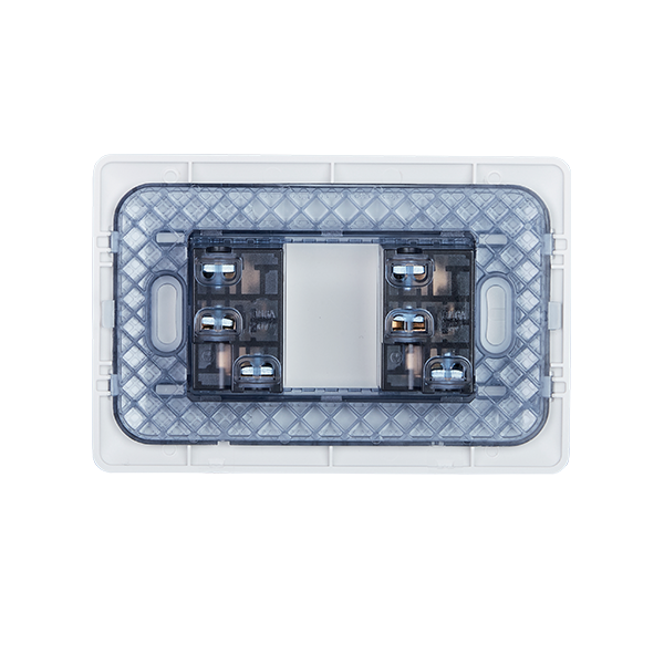 Enchufe Doble Bipaso Embutido 10/16A 250V Blanco Pared