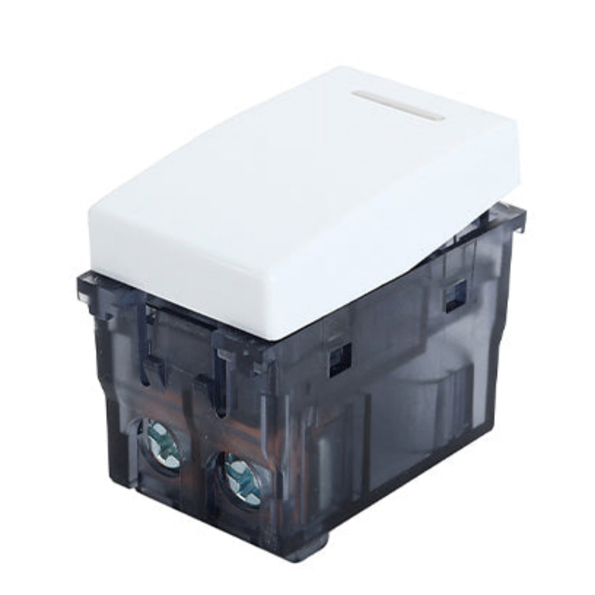 Módulo Interruptor Simple 10A 250V Blanco Embutido Armable