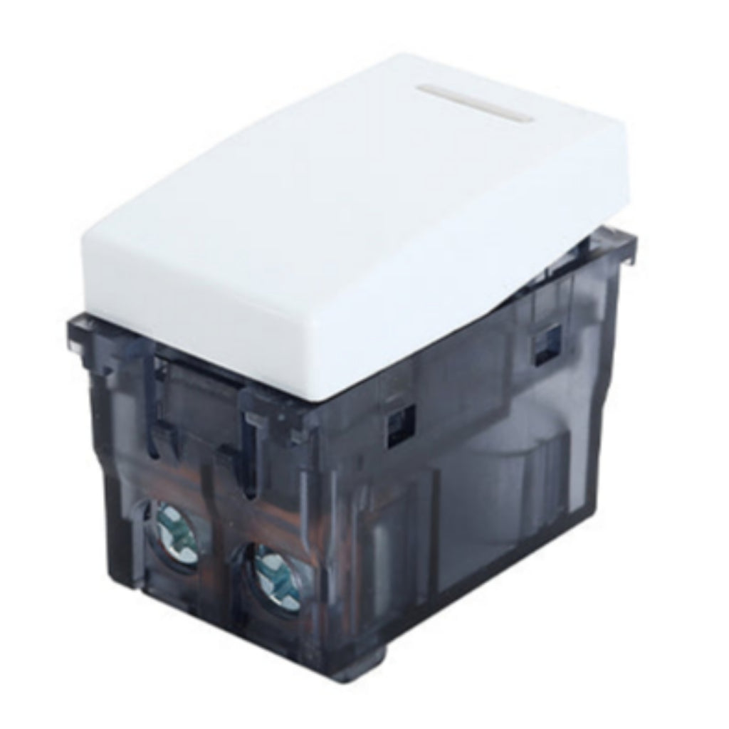 Módulo Interruptor Conmutador 10A Blanco Embutido Armable