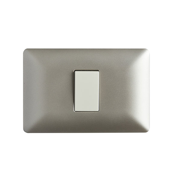 Interruptor Simple Embutido 9/12 10A Champagne Pared Muro