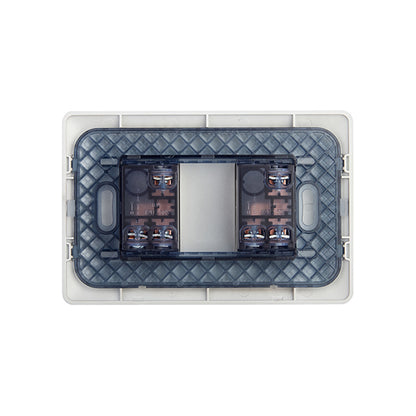 INTERRUPTOR DOBLE EMBUTIDO (9/15) 10A 250V (CHAMPAGNE)