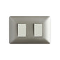 INTERRUPTOR DOBLE EMBUTIDO (9/15) 10A 250V (CHAMPAGNE)