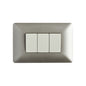 INTERRUPTOR TRIPLE EMBUTIDO (9/32) 10A 250V (CHAMPAGNE)