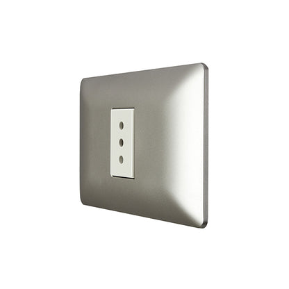 ENCHUFE SIMPLE EMBUTIDO 10A 250V (CHAMPAGNE)