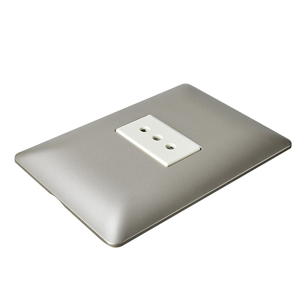 ENCHUFE SIMPLE EMBUTIDO 10A 250V (CHAMPAGNE)