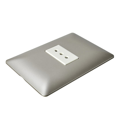 ENCHUFE SIMPLE EMBUTIDO 10A 250V (CHAMPAGNE)