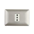 Enchufe Simple Bipaso Embutido 10/16A 250V Champagne Pared