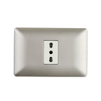 Enchufe Simple Bipaso Embutido 10/16A 250V Champagne Pared