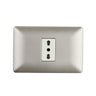 Enchufe Simple Bipaso Embutido 10/16A 250V Champagne Pared