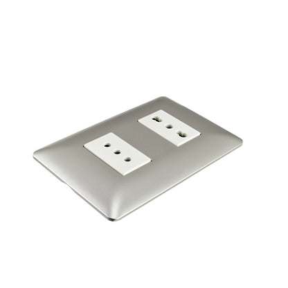 ENCHUFE SIMPLE 10A + ENCHUFE SIMPLE BIPASO EMBUTIDO 10/16A 250V