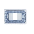 Placa Simple Embutida con Soporte Champagne Tapa Pared
