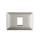 Placa Simple Embutida con Soporte Champagne Tapa Pared