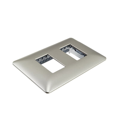 PLACA DOBLE EMBUTIDO C/SOPORTE
