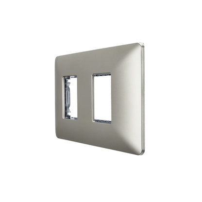 PLACA DOBLE EMBUTIDO C/SOPORTE