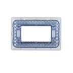 Placa Triple Embutida con Soporte Champagne Tapa Pared