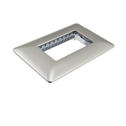 PLACA TRIPLE EMBUTIDO C/SOPORTE