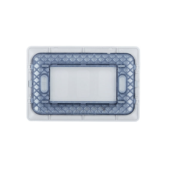Placa Ciega Embutida con Soporte Champagne Tapa Pared