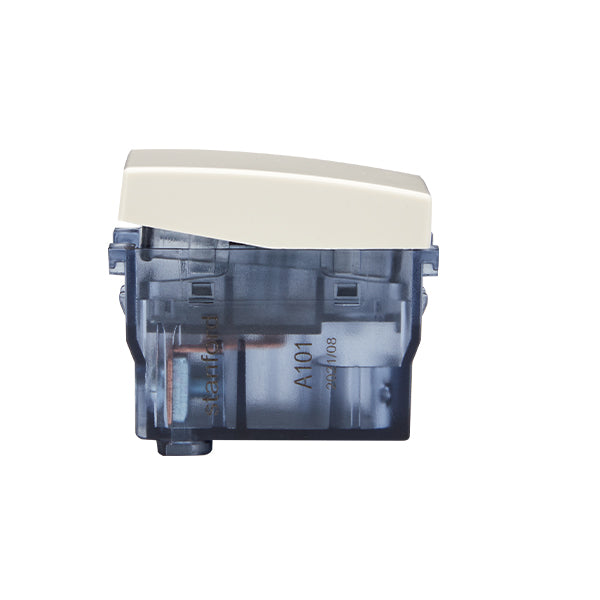 MODULO INTERRUPTOR COMUTADOR (1 Ud TZ1102) 16A 250V (BLANCO INVIERNO)