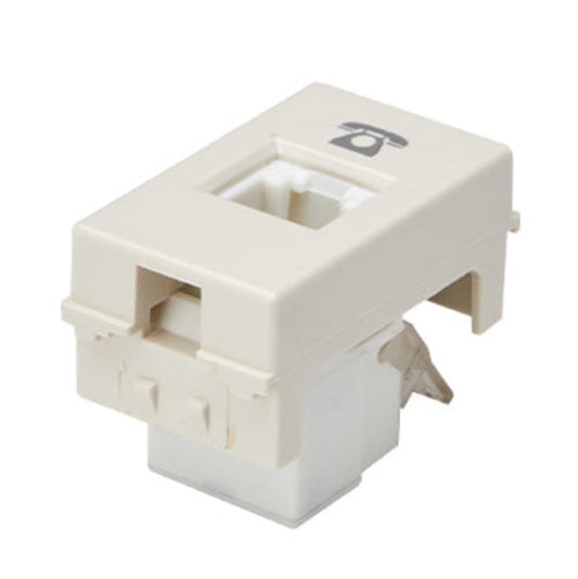 MODULO TOMA TELEFONICA RJ11 (BLANCO INVIERNO)