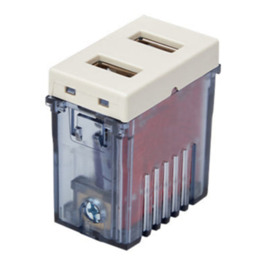 MODULO TOMA USB DOBLE (BLANCO INVIERNO)