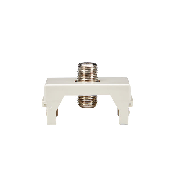 MODULO TOMA COAXIAL RG6 (BLANCO INVIERNO)