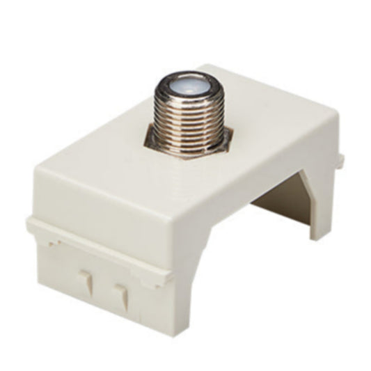 MODULO TOMA COAXIAL RG6 (BLANCO INVIERNO)