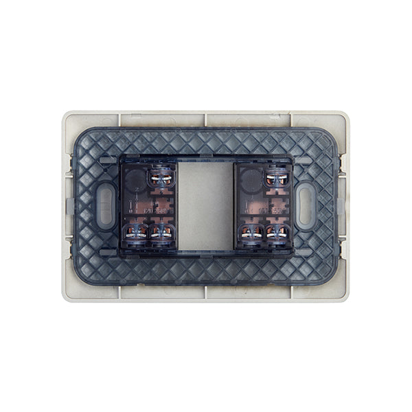 INTERRUPTOR DOBLE EMBUTIDO (9/15) 10A 250V (CAFÉ)