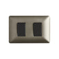INTERRUPTOR DOBLE EMBUTIDO (9/15) 10A 250V (CAFÉ)